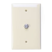 Leviton 40539-MT Midsize Video Wall Jack F Connector Light Almond