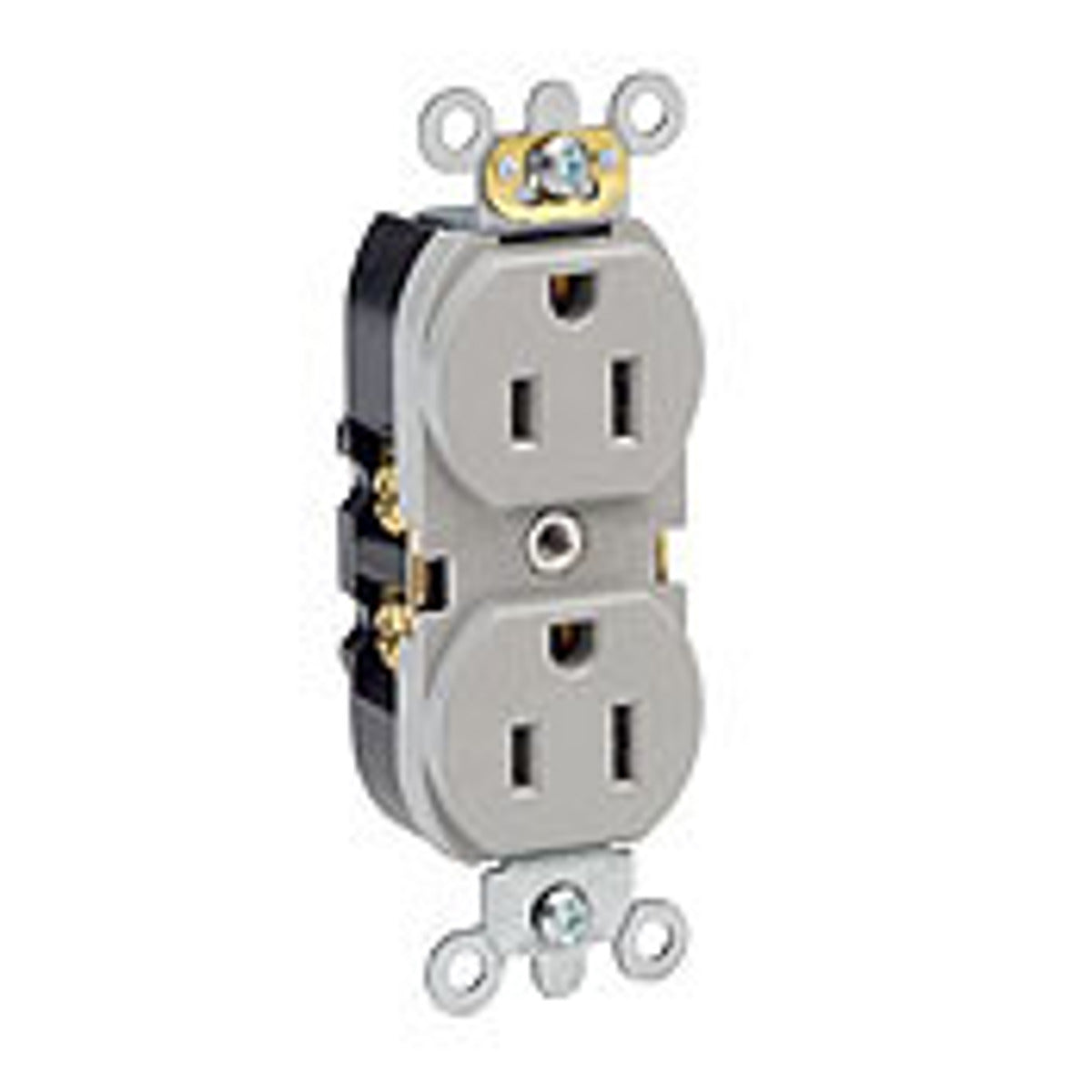 Leviton 5262-SI Duplex Receptacle 15A 125VAC 2-Pole 3-Wire NEMA 5-15R