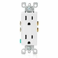 Leviton 5325-W Power Socket 15 Amp 125 Volt Duplex Receptacle