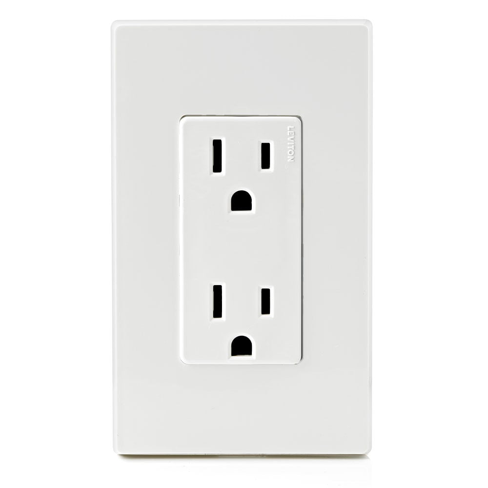 Leviton 5325-W Power Socket 15 Amp 125 Volt Duplex Receptacle