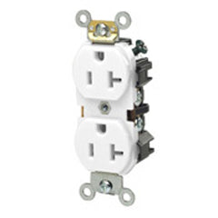 Leviton 5342-W WH 20A 125V Duplex Outlet Self Grounding