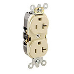 Leviton 5362-ST Heavy Duty Duplex Receptacle 20 Amp 125 Volt NEMA 5-20R