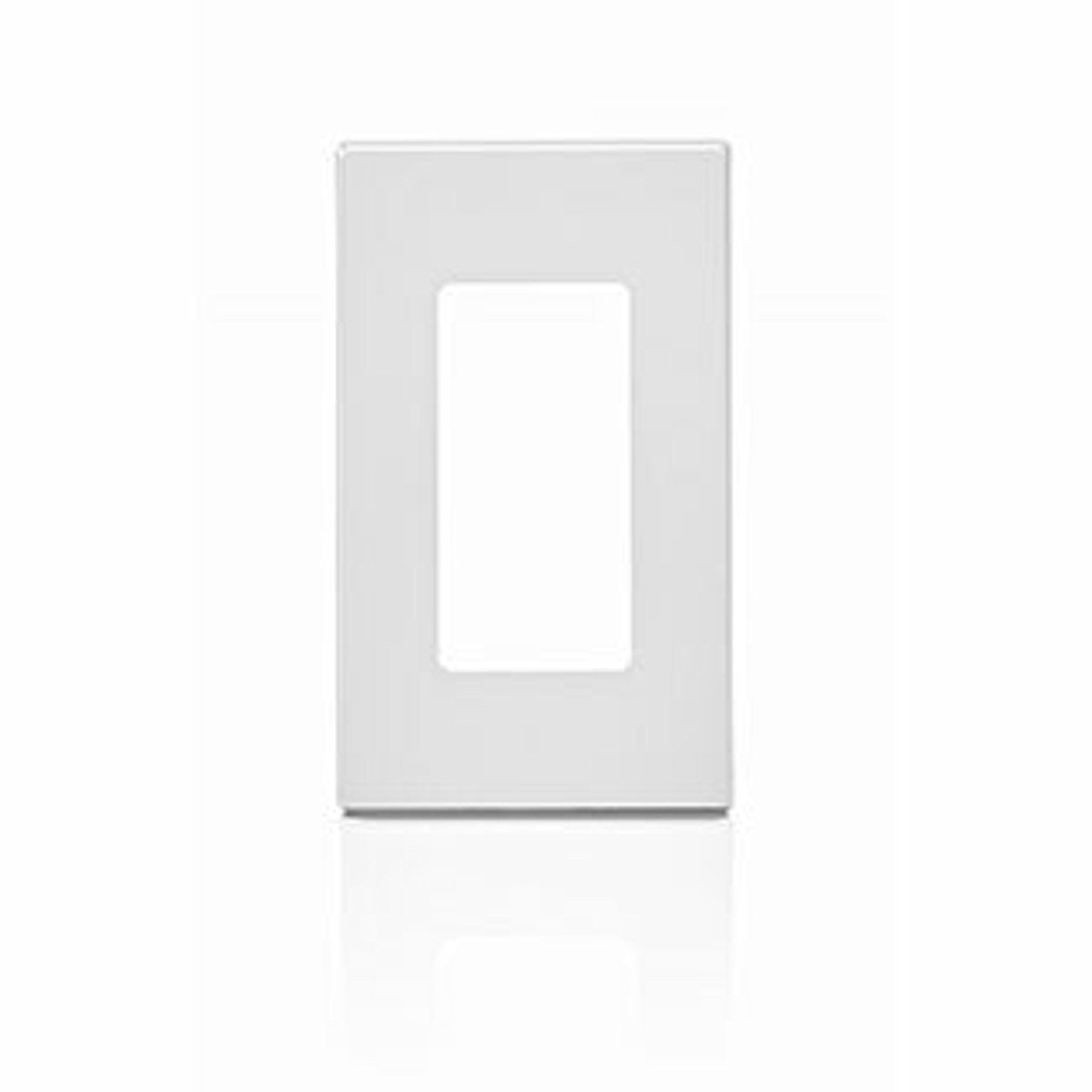 Leviton 80301-SW 1-Gang Decora Plus Screwless Wall Plate, White