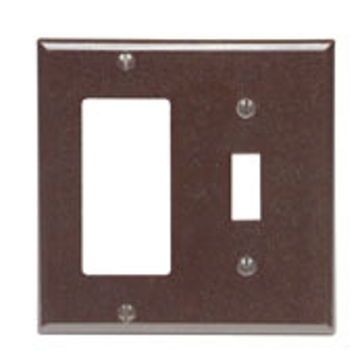 Leviton 80405 Wallplate Combination 2 Thermoset Brown