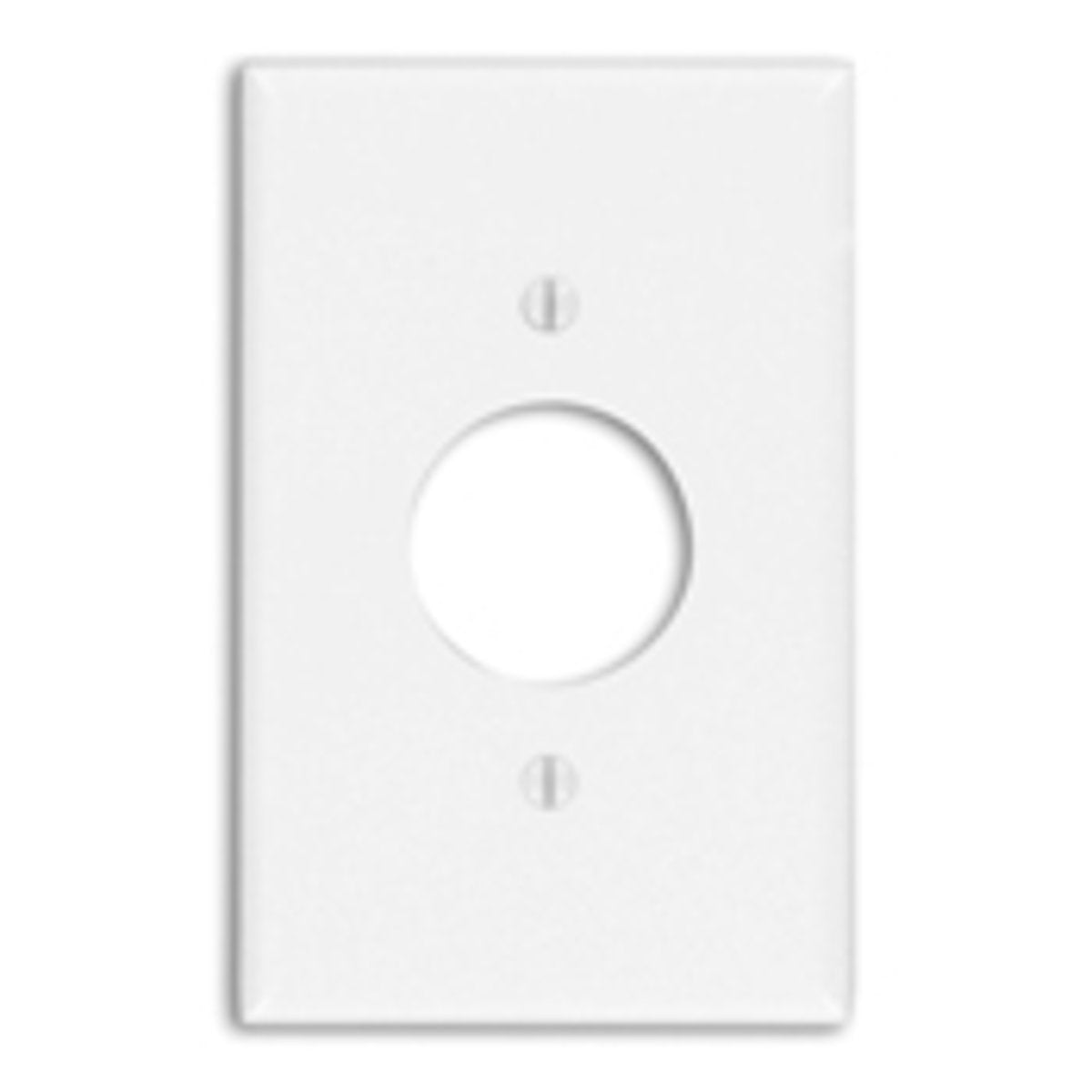 Leviton 80504-I 1-Gang Single 1.406-Inch Hole Device Receptacle Wallplate Midway Size Ivory