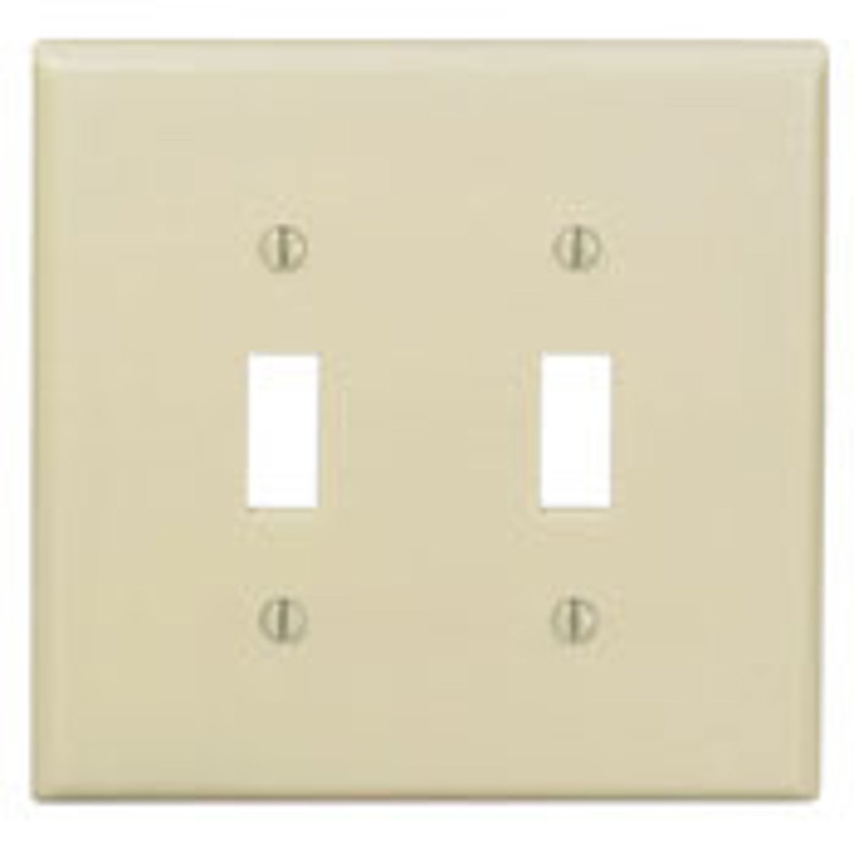 Leviton 80509-I Wallplate 2 Gangs 4.875 in H x 4.94 in W Replacement MPN