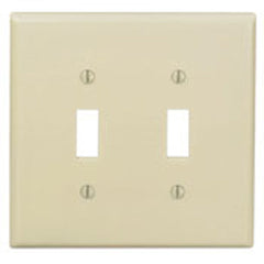 Leviton 80509-I Wallplate 2 Gangs 4.875 in H x 4.94 in W Replacement MPN