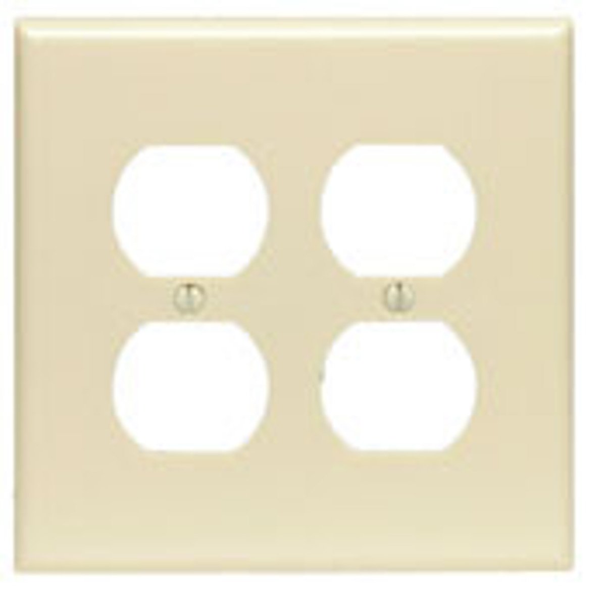 Leviton 80516-I 2-Gang Duplex Device Receptacle Wallplate Midway Size Replacement MPN