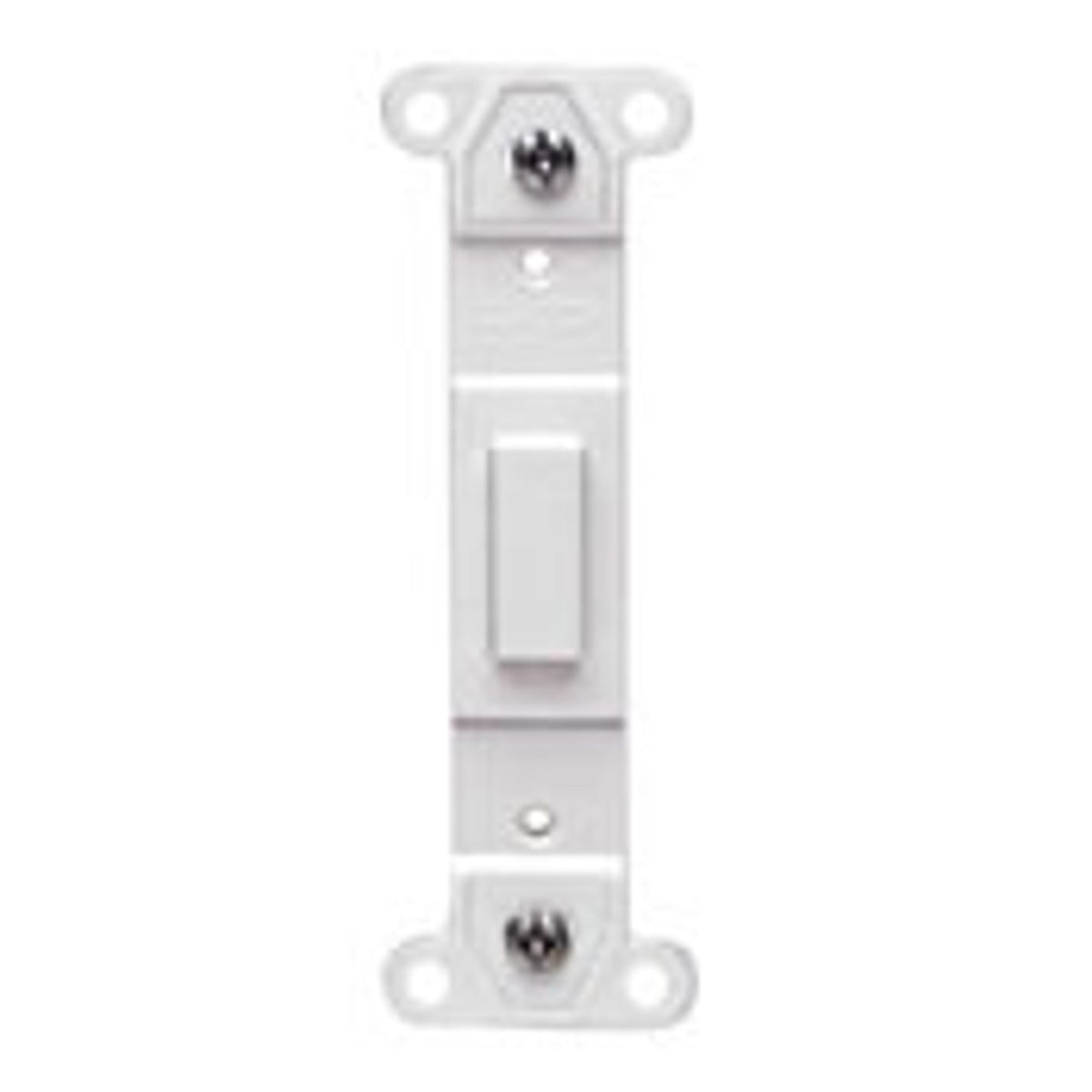 Leviton 80700-W Toggle Plastic Adapter Plate, Blank Toggle No Hole, White