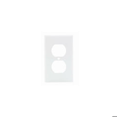 Leviton 80703-W 1-Gang Duplex Device Receptacle Wallplate, Standard Size