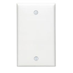 Leviton 80714 Blank Wallplate 1 Gang Standard Size Thermoplastic Nylon Brown