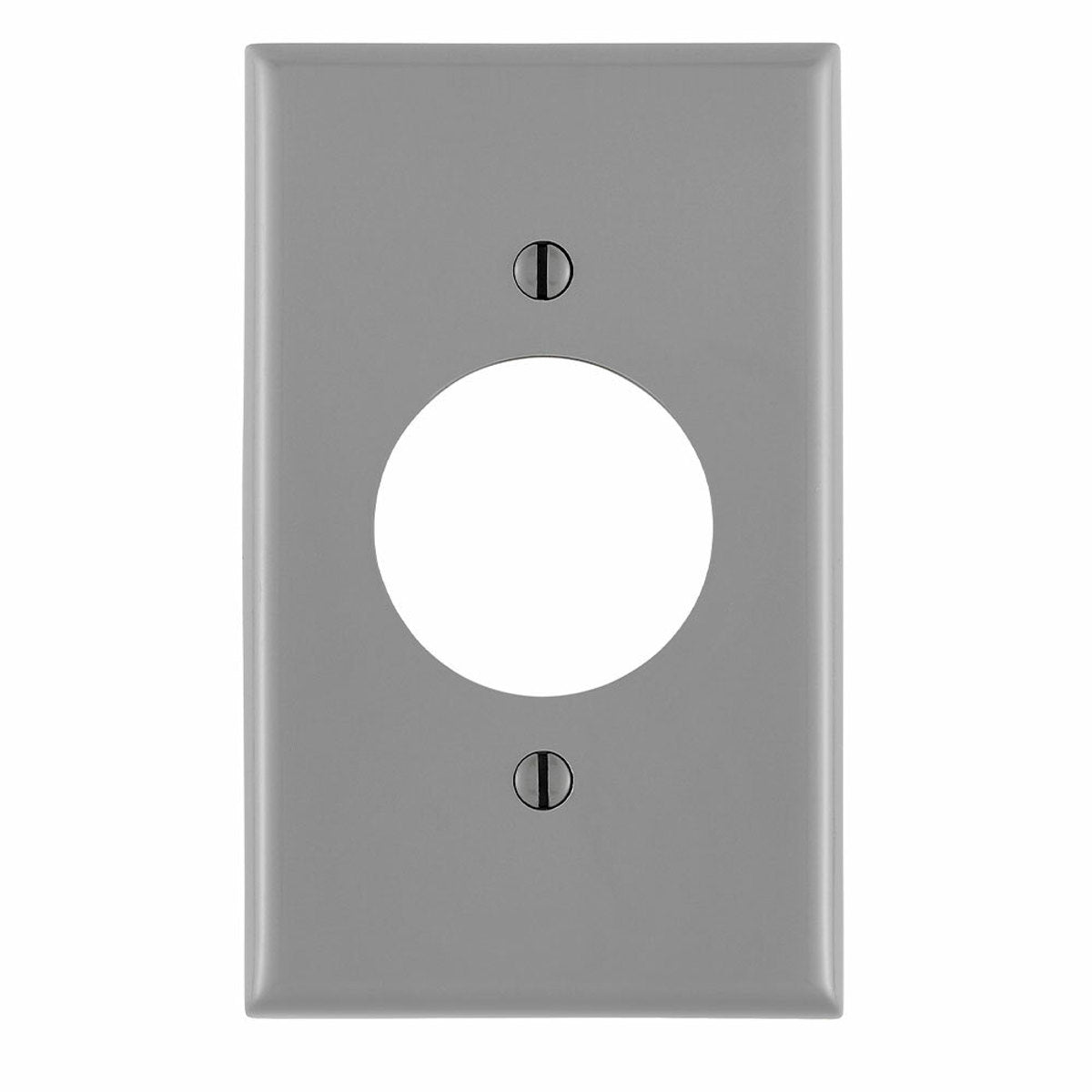 Leviton 80720-GY 1-Gang 1.60-Inch Diameter Device Receptacle Wallplate Gray