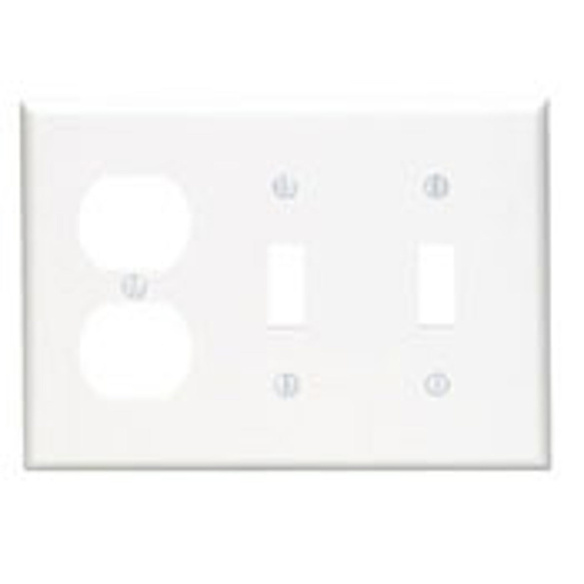 Leviton 80721-I Combination Wallplate Standard Size 3 Gangs 4.5 in H x 6.38 in W