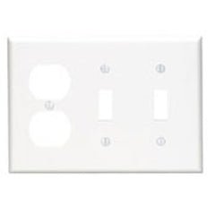 Leviton 80721-I WALLPLATE COMBINATION 3 THERMOPLASTIC