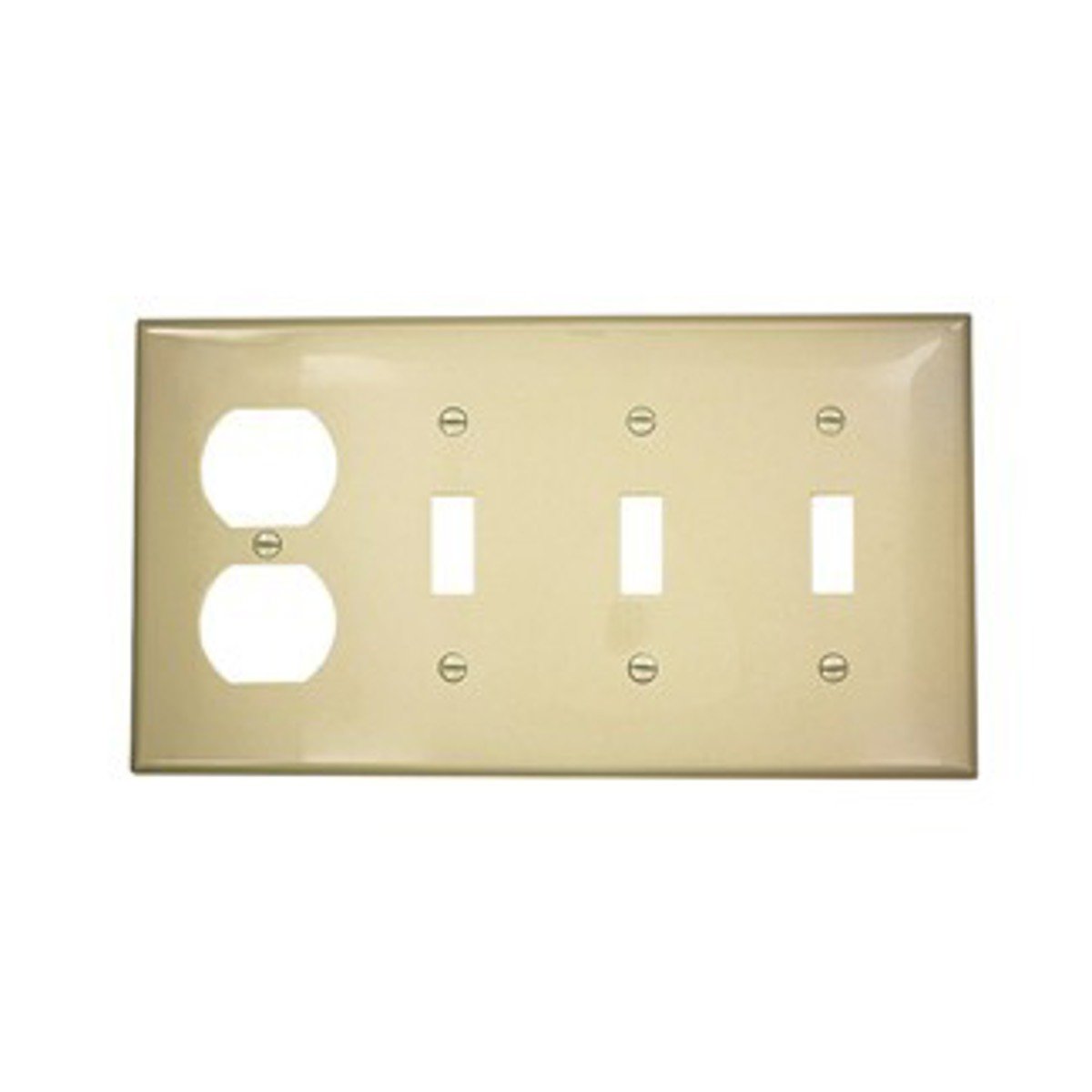 Leviton 80743-I 4 Gang Combination Wallplate Thermoplastic Nylon