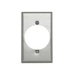 Leviton 83028 Device Receptacle Wallplate Standard Size Traditional 1-Gang Aluminum