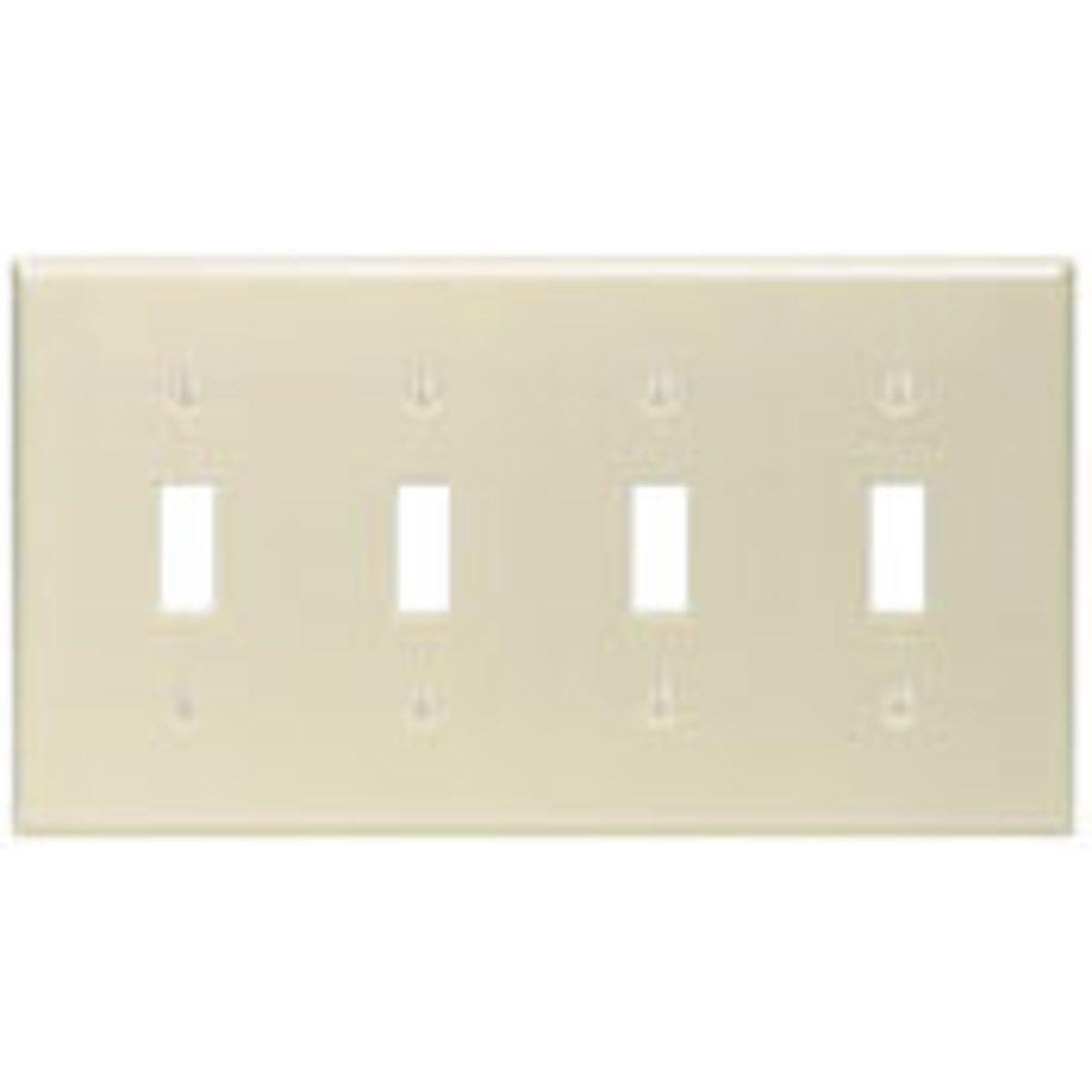 Leviton 86012 Wallplate Standard Size 4 Gangs 4.5 in H x 8.18 in W Replacement MPN