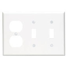 Leviton 88021 Wallplate Combination 3 Thermoset WHT