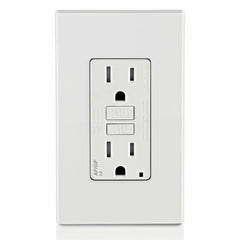 Leviton AGTR1-W AFCI/GFCI Receptacle, 15 Amp, 125 VAC, Dual Function, Tamper Resistant