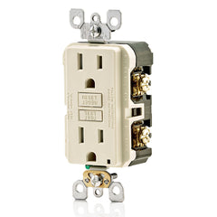 Leviton GFNT1-MT Self-Test Non-Tamper Resistant, GFCI Receptacle, Nema 5-15R 15A-125V @ Receptacle, 20A-125V Feed-Through