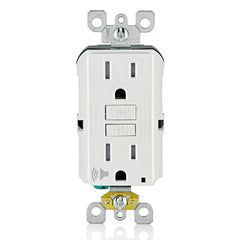 Leviton GFTA1-W Audible Self-Test Tamper Resistant GFCI Receptacle 15A-125V Feed-through