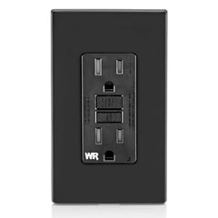 Leviton GFWT1-E Self-Test GFCI Receptacle 15A 125V Black