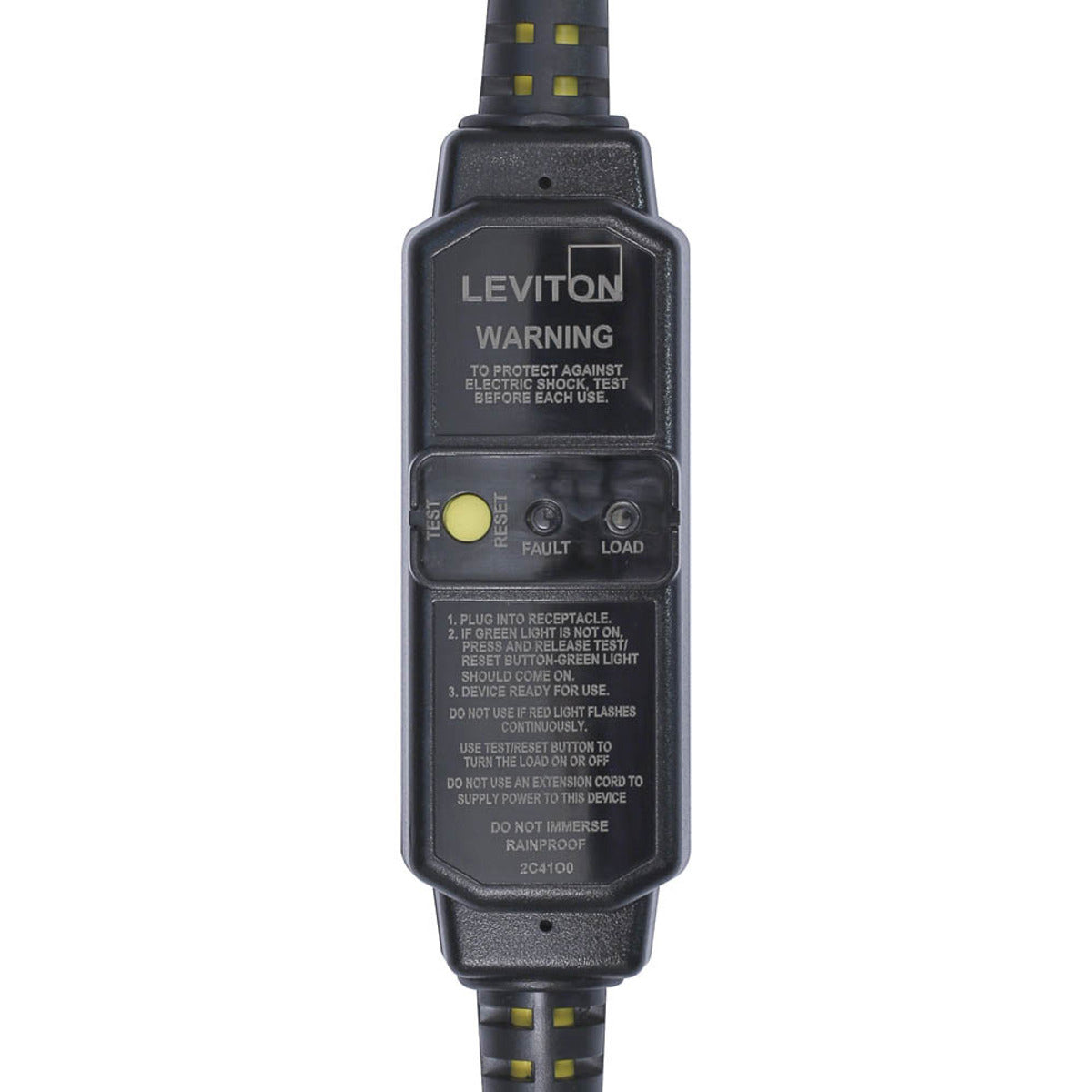 Leviton GSCA1-2C PORT SELFTST GFI CORD AUTO 15A 2FT