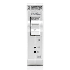 Leviton LB115-DS Smart Branch Circuit Breaker, AFCI/GFCI 1-Pole 15A 120V 10KA Interrupt