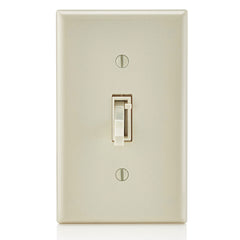 Leviton TSL06-1LT Preset Toggle Slide Dimmer 600W 120VAC Incandescent 300W LED CFL