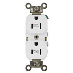 Leviton WBR15-W Straight Blade Receptacle 15 Amp 125 Volt NEMA 5-15R