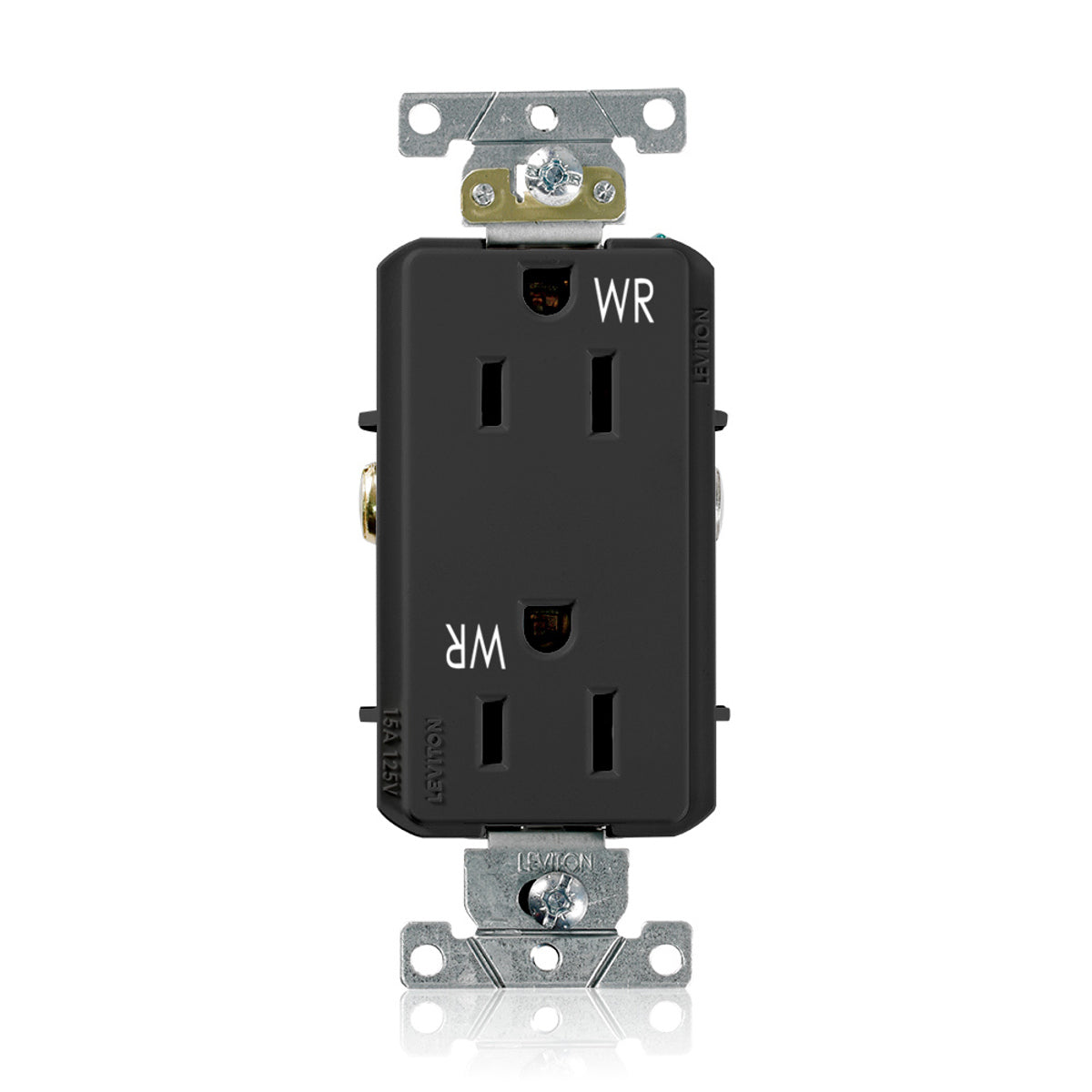 Leviton WDR15-E 15 Amp, 125 Volt, NEMA 5-15R, 2P, 3W,Decora Plus Duplex Receptacle