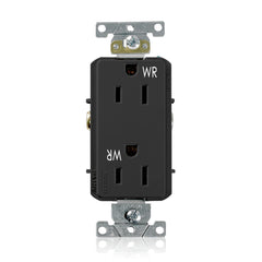 Leviton WDR15-E 15 Amp, 125 Volt, NEMA 5-15R, 2P, 3W,Decora Plus Duplex Receptacle