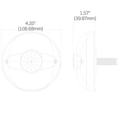 Leviton ZSC04-INW Lumina RF 2 Sensor, Low Profile, Surface