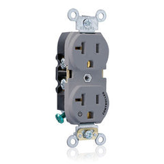 Leviton 5362-S1G Duplex Receptacle 20A-125V Gray