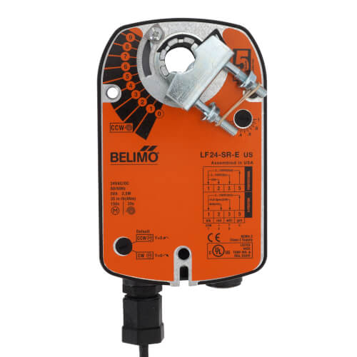 Belimo LF24-SR-E Spring Return Fail-Safe Proportional Damper Control Actuator Direct Coupled 24V