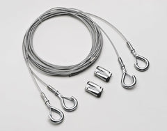 Lithonia Lighting IBAC120-M100 Aircraft Cable Set for High Bay Fixtures 10ft with Hook