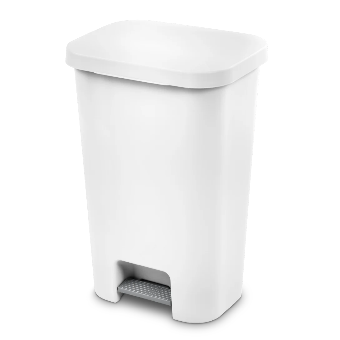 STERILITE Sterilite 10698004 StepOn Polypropylene Automatic Touchless Wastebasket 11.9 Gal