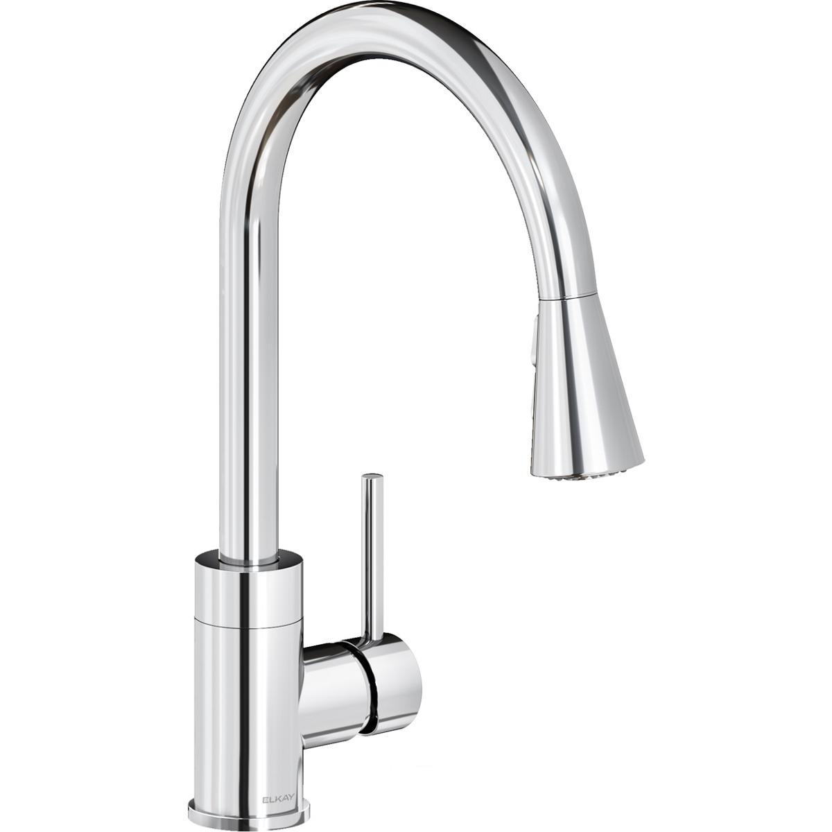 Elkay LKAV3031CR Avado Single Hole Kitchen Faucet with Pull-down Spray and Forward Only Lever Handle, Chrome