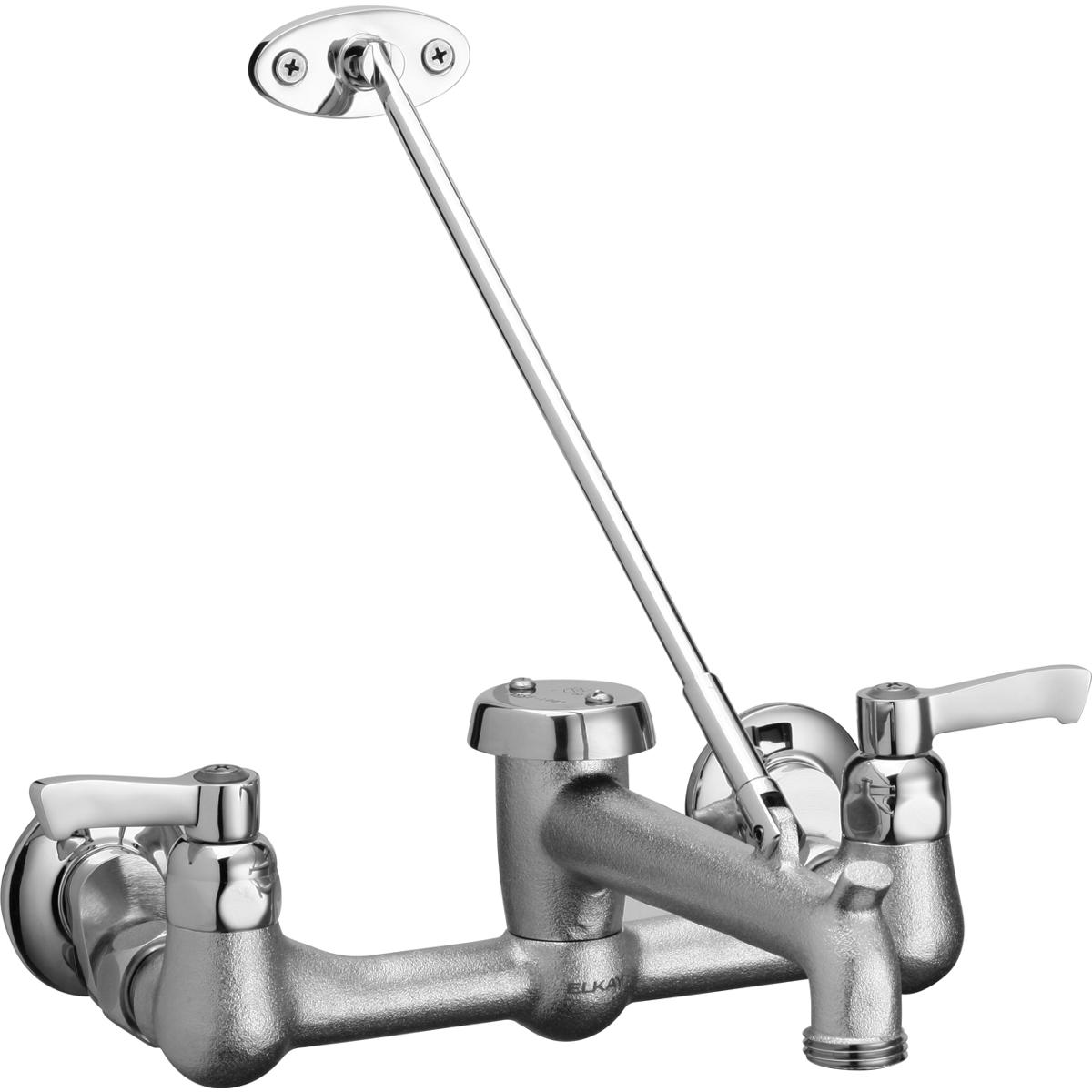 Elkay LKB940C Commercial Service/Utility Wall Mount Faucet with Bucket Hook Rough Chrome