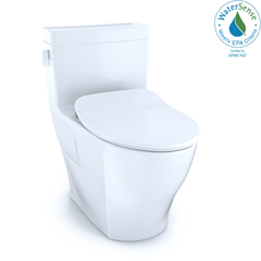 Toto MS624234CEFG01 Legato 1.28 GPF One Piece Elongated Chair Height Toilet with CeFiONtect