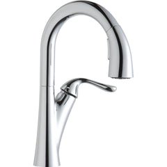 Elkay LKHA4032CR Harmony Single Hole Bar Faucet with Pull-down Spray and Forward Only Lever Handle Chrome