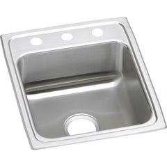 Elkay LR15221 Lustertone Classic Stainless Steel 15 x 22 x 7-5/8 Single Bowl Drop-in Sink