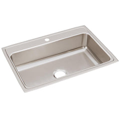 Elkay LR31221 Lustertone Classic Stainless Steel 31 x 22 x 7-5/8 Single Bowl Drop-in Sink