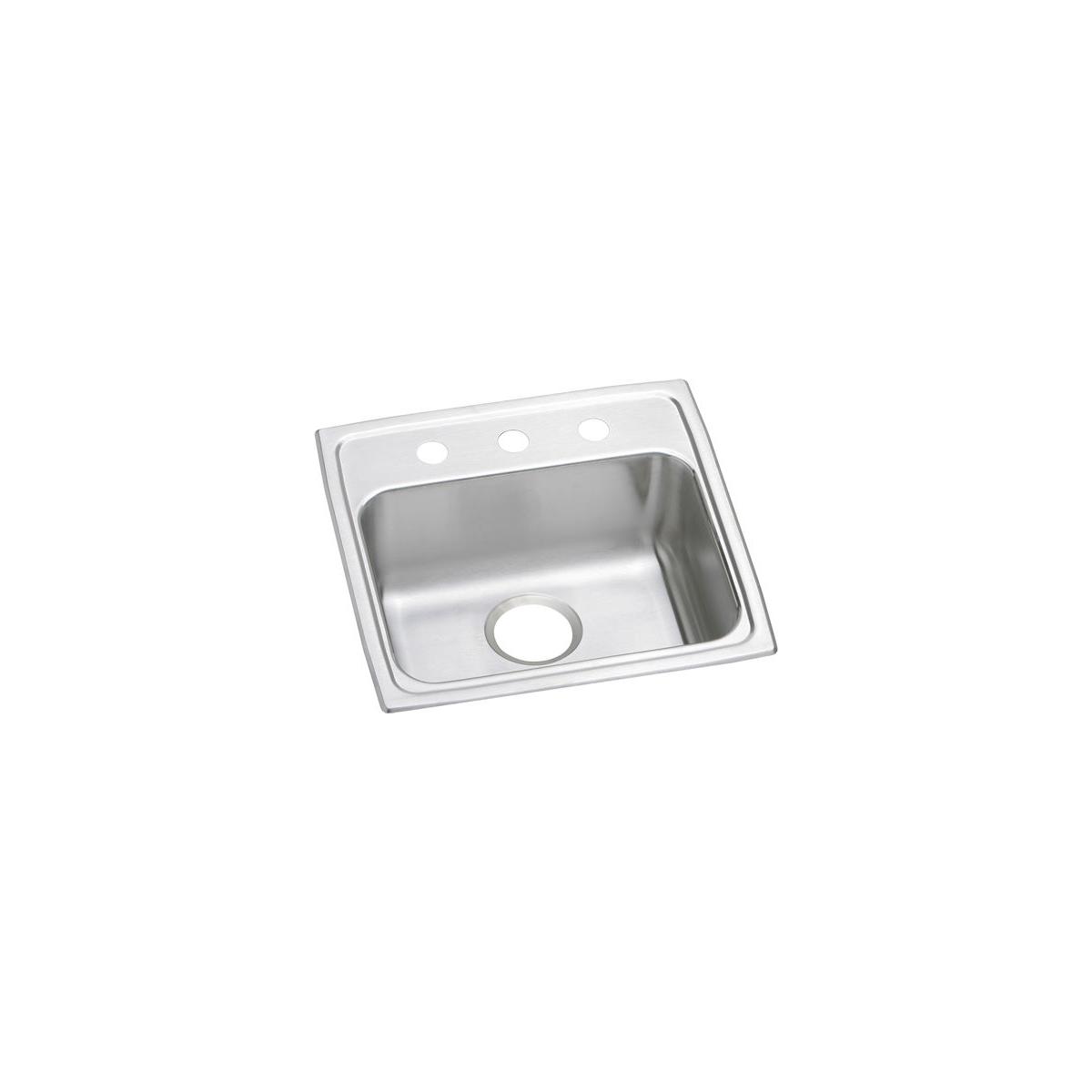 Elkay LRAD1918402 Lustertone Classic Stainless Steel 19 x 18 x 4, Single Bowl Drop-in ADA Sink