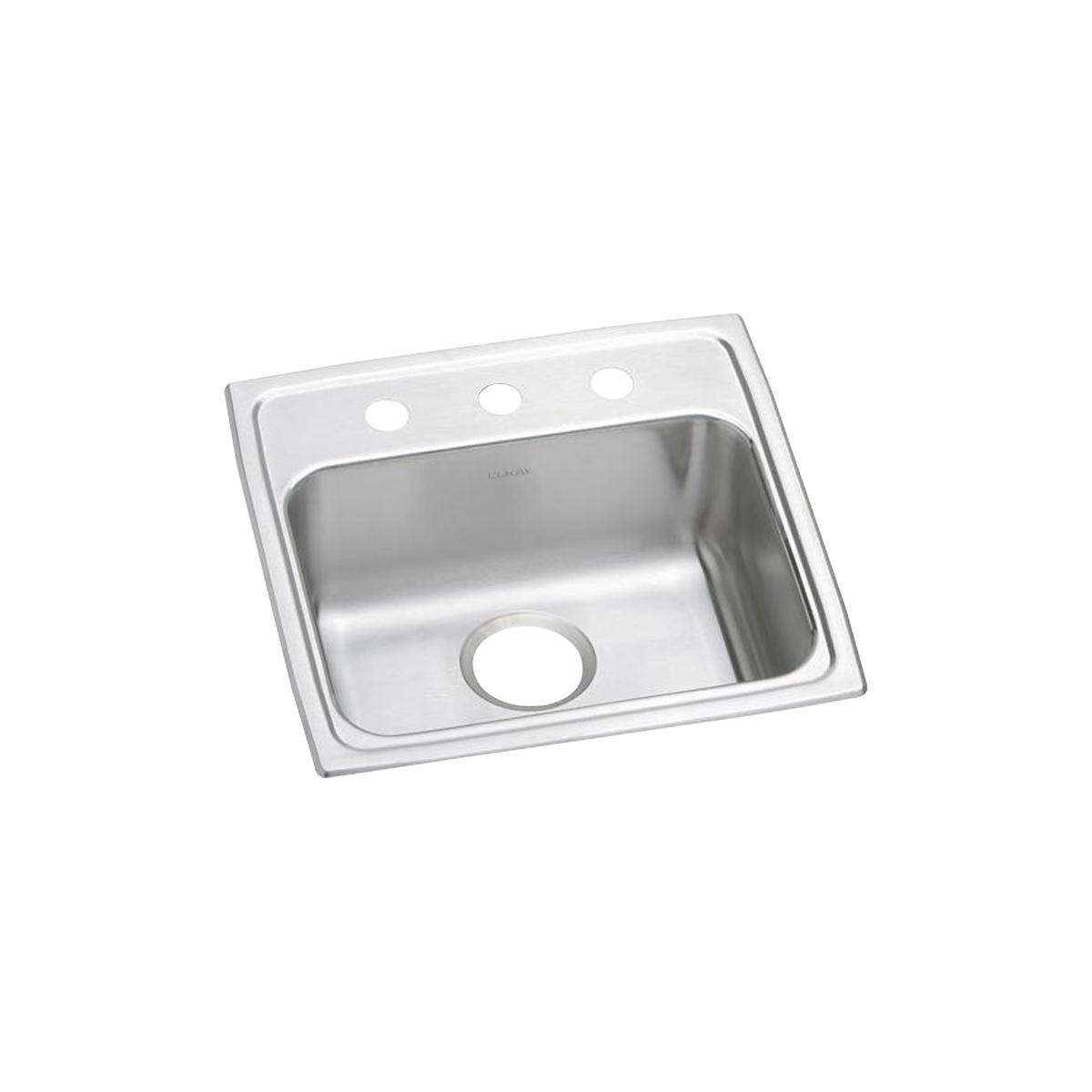 Elkay LRAD1919603 Lustertone Classic Stainless Steel Single Bowl Drop-In Sink