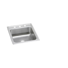 Elkay LRAD202260OS4 Lustertone Classic Stainless Steel 19-1/2 x 22 x 6, OS4-Hole Single Bowl Drop-in ADA Sink