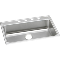 Elkay LRAD3122403 Lustertone Classic Stainless Steel 31 x 22 x 4 Single Bowl Drop-in ADA Sink