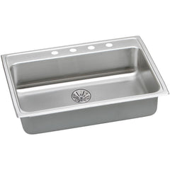 Elkay LRADQ312265PD3 Lustertone Classic Stainless Steel 31 x 22 x 6-1/2 Drop-in ADA Sink with Perfect Drain