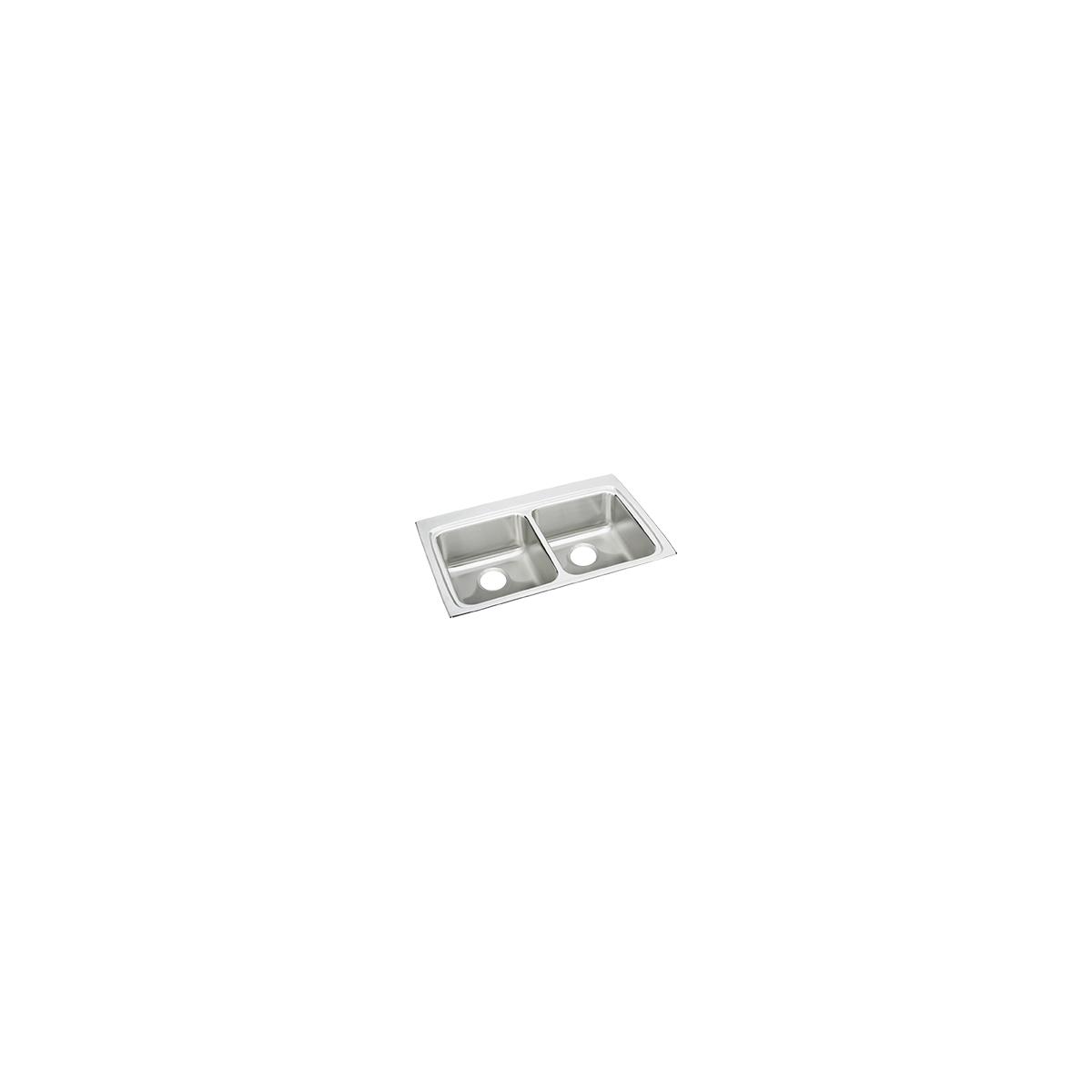 Elkay LRAD3322600 Lustertone Classic Stainless Steel Drop-in ADA Sink