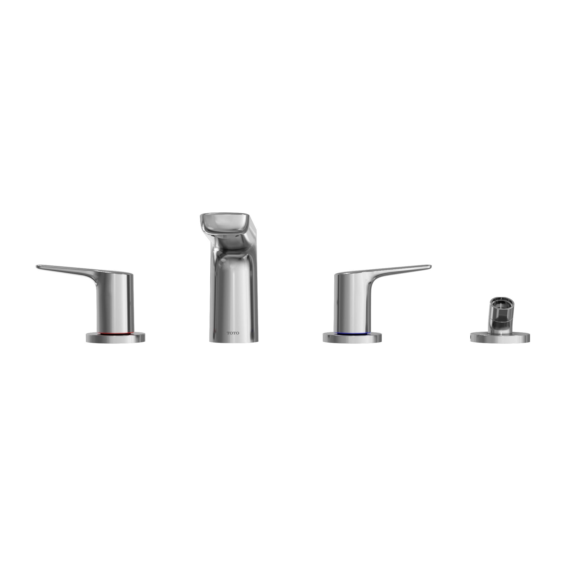 TOTO TBG03202U#CP GS Four-Hole Deck-Mount Roman Tub Filler Trim with Handshower Polished Chrome